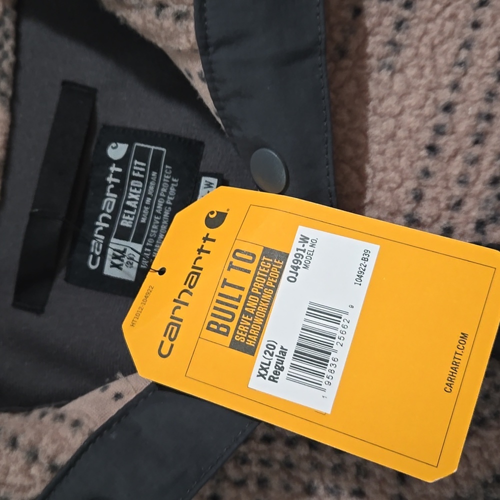 Carhartt Relaxed Fit Fleece Pullover Geometric NWT XXL - Picture 3 of 6